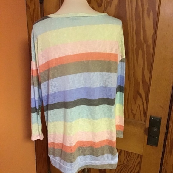 Rainbow striped slouchy sweater - Picture 9 of 9